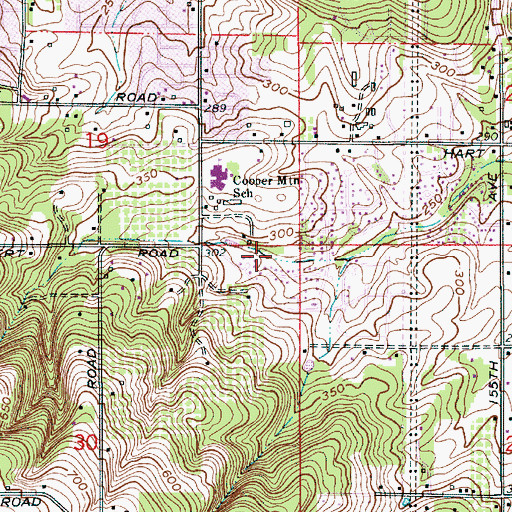 Topographic Map of Summercrest Park, OR