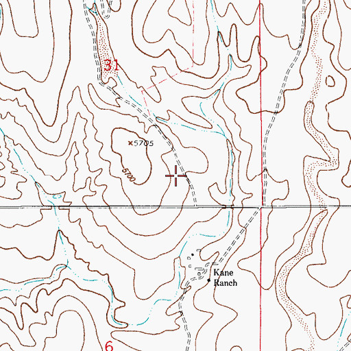 Topographic Map of KCBB-AM (Stratmoor), CO