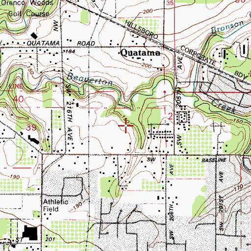 Topographic Map of Sutherland Meadows Park, OR