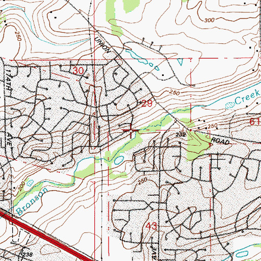 Topographic Map of Tokola Wetlands Park, OR