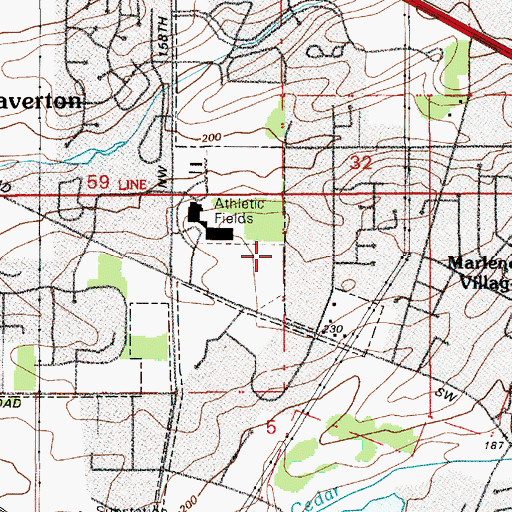 Topographic Map of Trenton Woods Path, OR