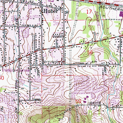 Topographic Map of Willard Park Path, OR