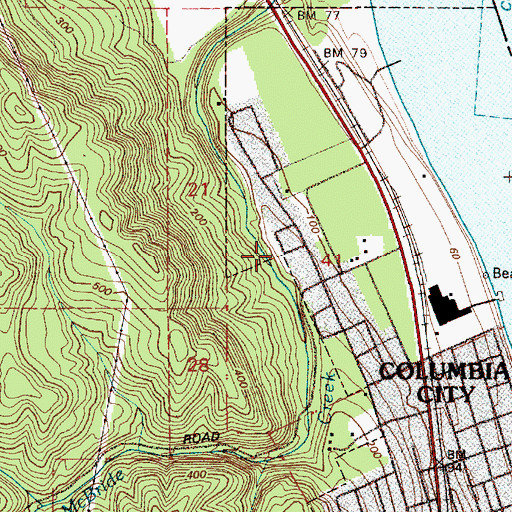 Topographic Map of Harvard City Park, OR