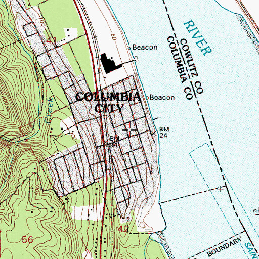 Topographic Map of Ruth Rose Richardson Park, OR