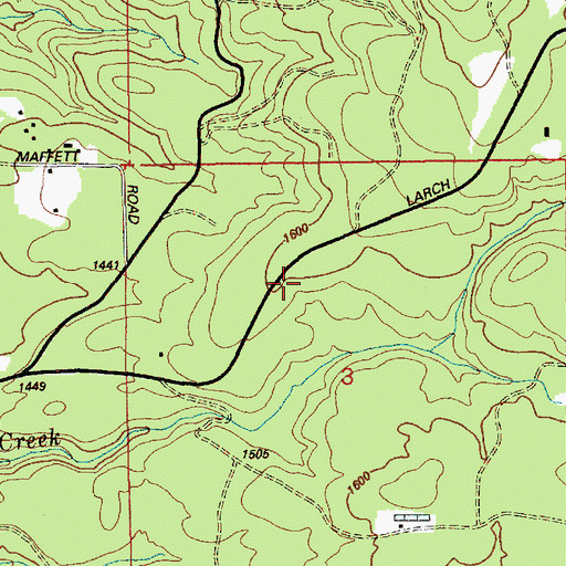 Topographic Map of Larch Mountain Corridor, OR