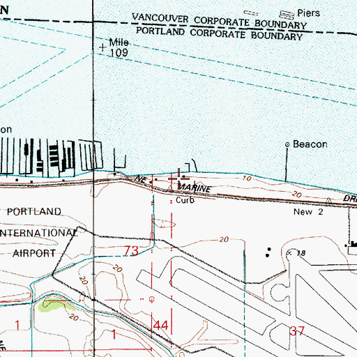 Topographic Map of M James Gleason Ramp, OR