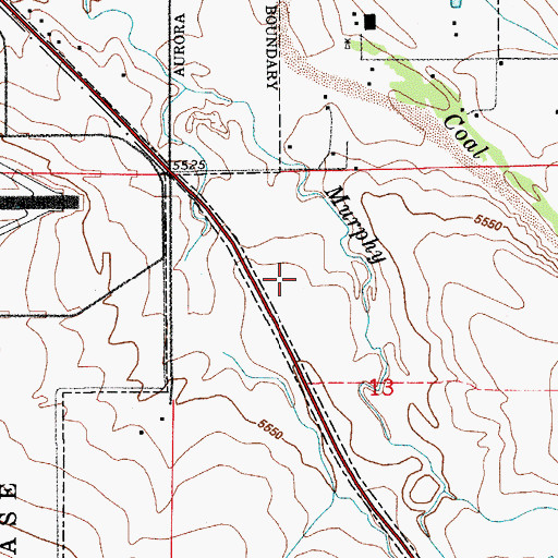 Topographic Map of Saint Simeon Catholic Cemetery, CO