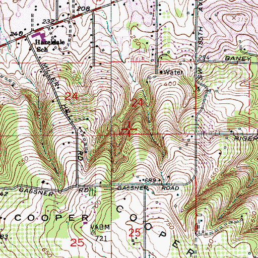 Topographic Map of Northridge Park, OR