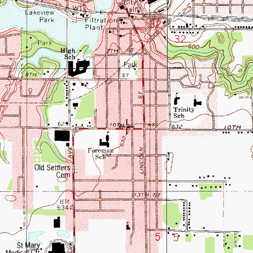 Topographic Map of Barrington Ridge Baptist Church, IN