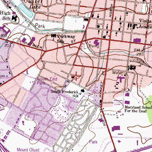 Topographic Map of The Earth and Space Science Laboratory, MD