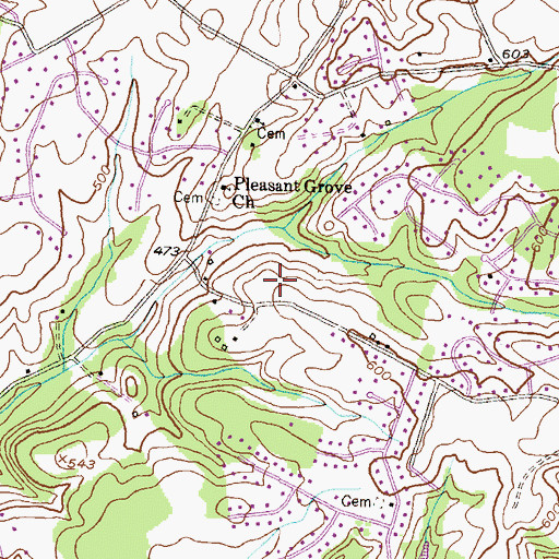 Topographic Map of Windsor Knolls Middle School, MD