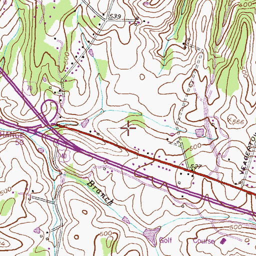 Topographic Map of Oakdale Elementary School, MD