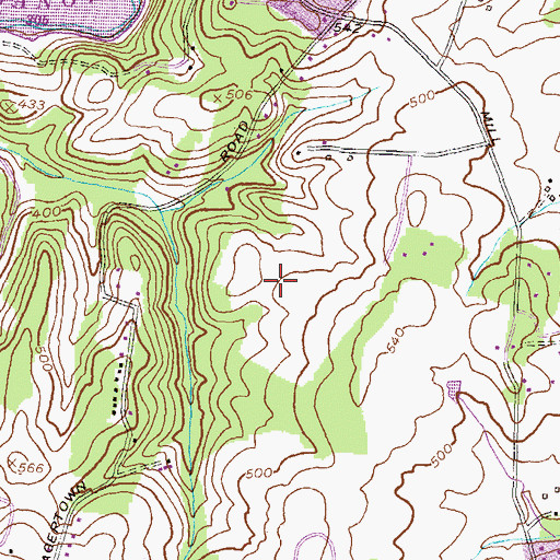 Topographic Map of Deer Crossing Elementary, MD
