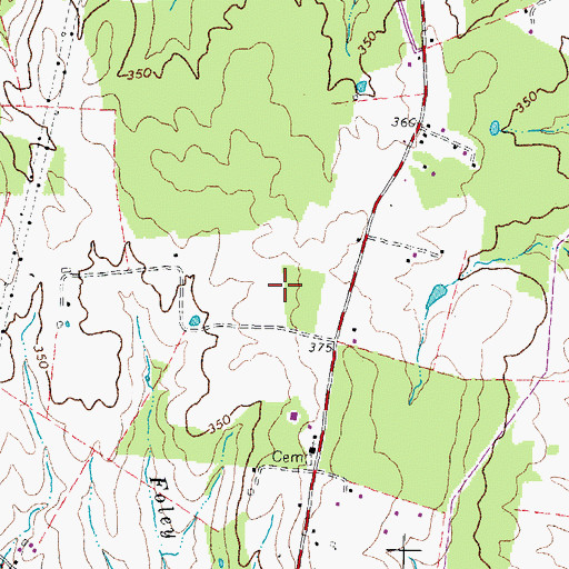 Topographic Map of Mercer Middle School, VA