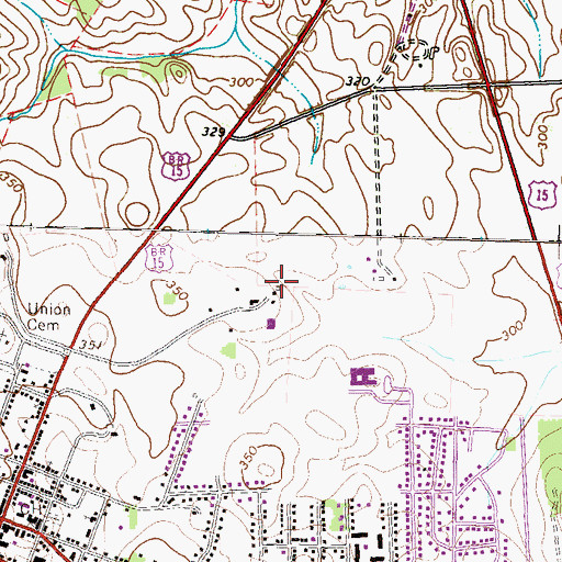 Topographic Map of Carlheim, VA