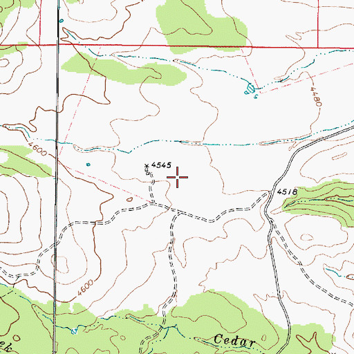 Topographic Map of Swiettendick Place, AZ