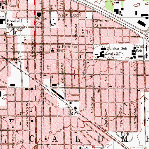 Topographic Map of Christ Temple Church of God, IN