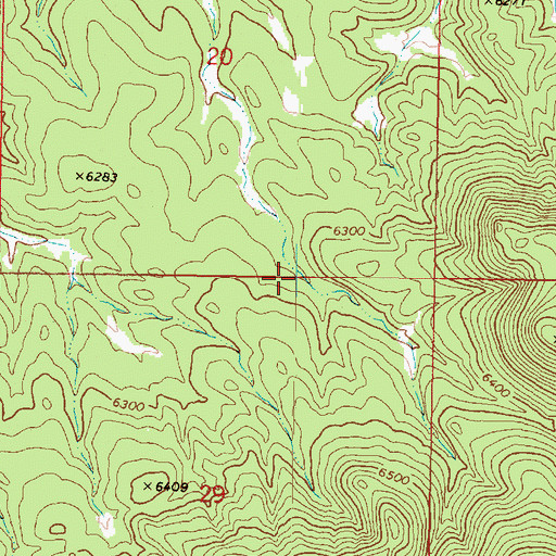Topographic Map of Old Military Trail, AZ
