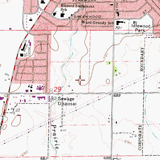 Topographic Map of Bethel Lutheran School, IL