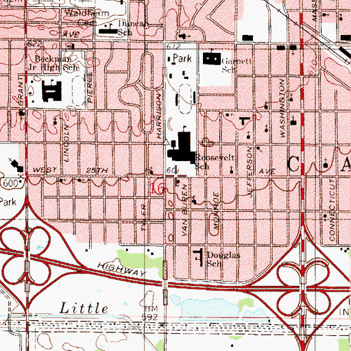 Topographic Map of Good Shepherd Lutheran Church, IN