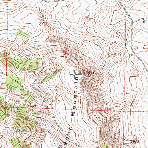 Topographic Map of KRAI-FM (Craig), CO