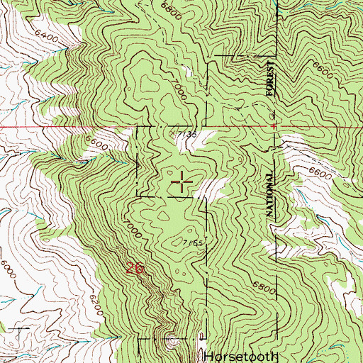 Topographic Map of KTCL-FM (Fort Collins), CO