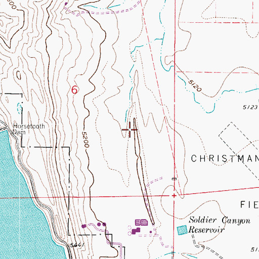 Topographic Map of KCSU-FM (Fort Collins), CO