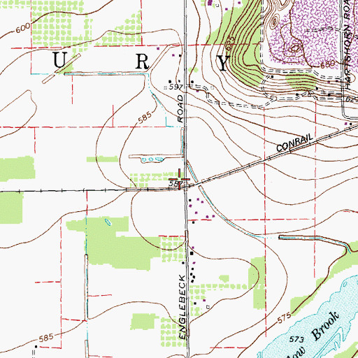 Topographic Map of Piccolo Post Office (historical), OH