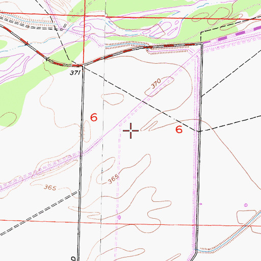 Topographic Map of Ronald Reagan Elementary School, CA