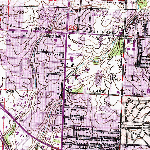 Topographic Map of Lakeview Museum, IL