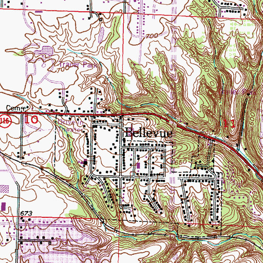 Topographic Map of Norwood Primary School, IL
