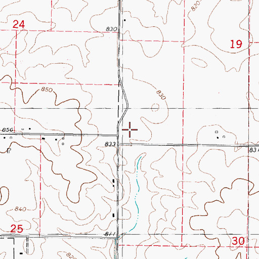 Topographic Map of Cross Pointe Church, IL