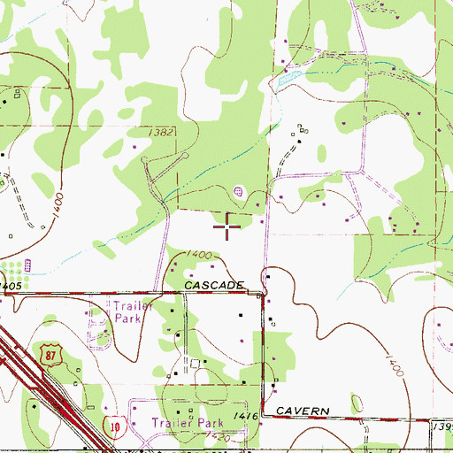 Topographic Map of Boerne Middle School South, TX