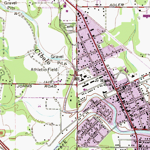 Topographic Map of Boerne Middle School North, TX