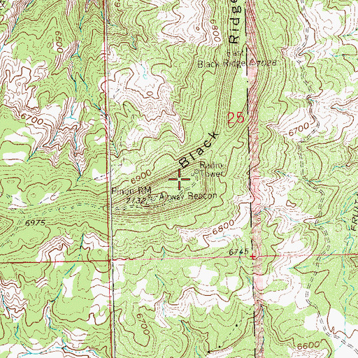 Topographic Map of KIOB-FM (Grand Junction), CO
