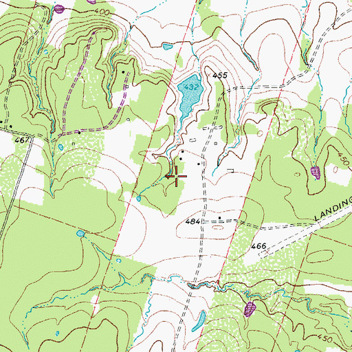 Topographic Map of Bentsch Cemetery, TX