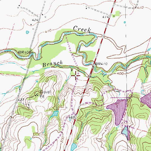 Topographic Map of Mumford Cemetery, TX