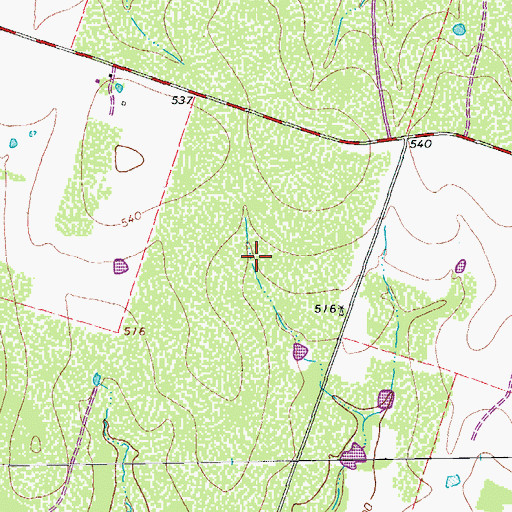 Topographic Map of Laughlin Old Cemetery, TX