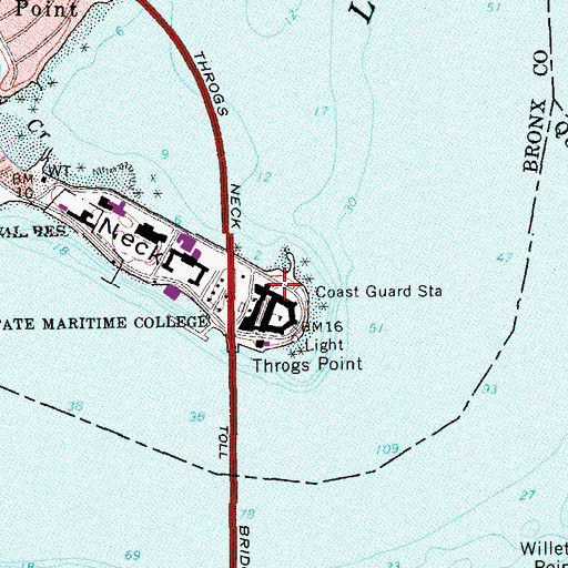 Topographic Map of Battery Beecher (historical), NY