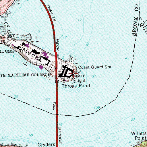 Topographic Map of Battery Bell (historical), NY