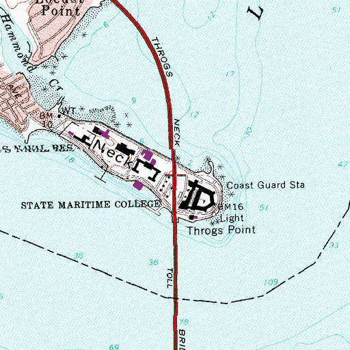 Topographic Map of Battery Gansevoort (historical), NY