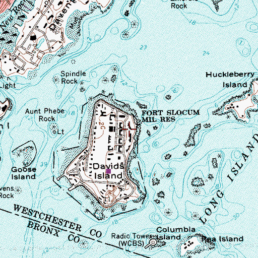 Topographic Map of Battery Fraser (historical), NY
