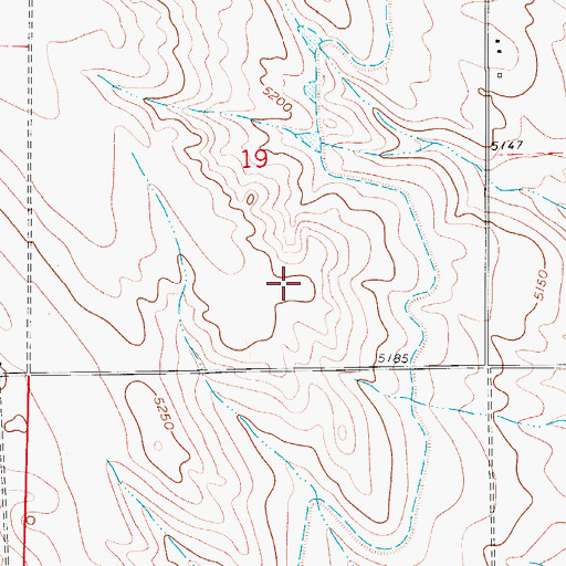 Topographic Map of KSQI-FM (Greeley), CO