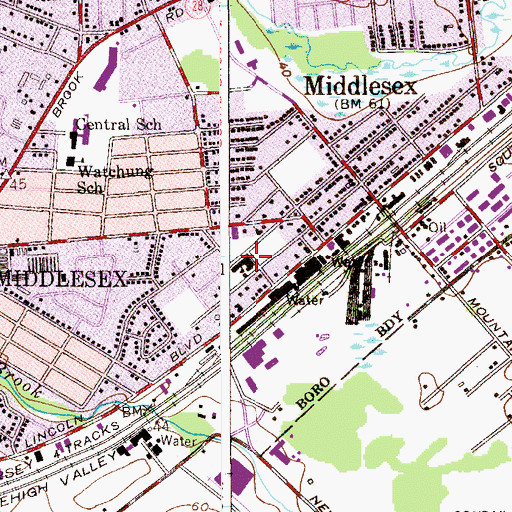 Topographic Map of Our Lady of Mount Virgin School, NJ