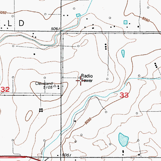 Topographic Map of KDHT-FM (Greeley), CO