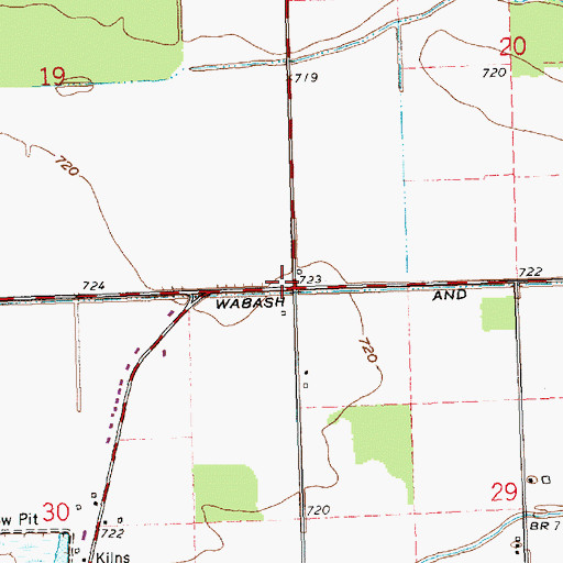 Topographic Map of Reid Post Office (historical), OH