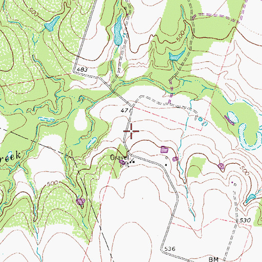 Topographic Map of C A Hamblen Cemetery, TX