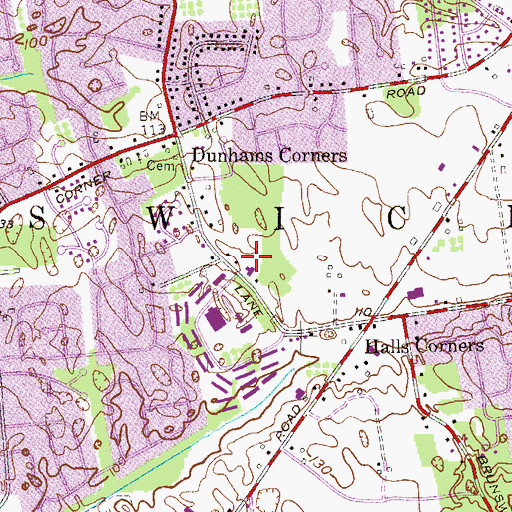 Topographic Map of Calvary Korean United Methodist Church, NJ