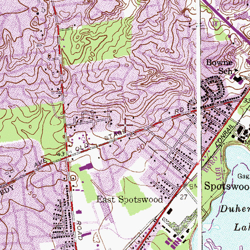 Topographic Map of Christ Memorial Lutheran Church, NJ