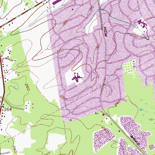 Topographic Map of Constable Elementary School, NJ